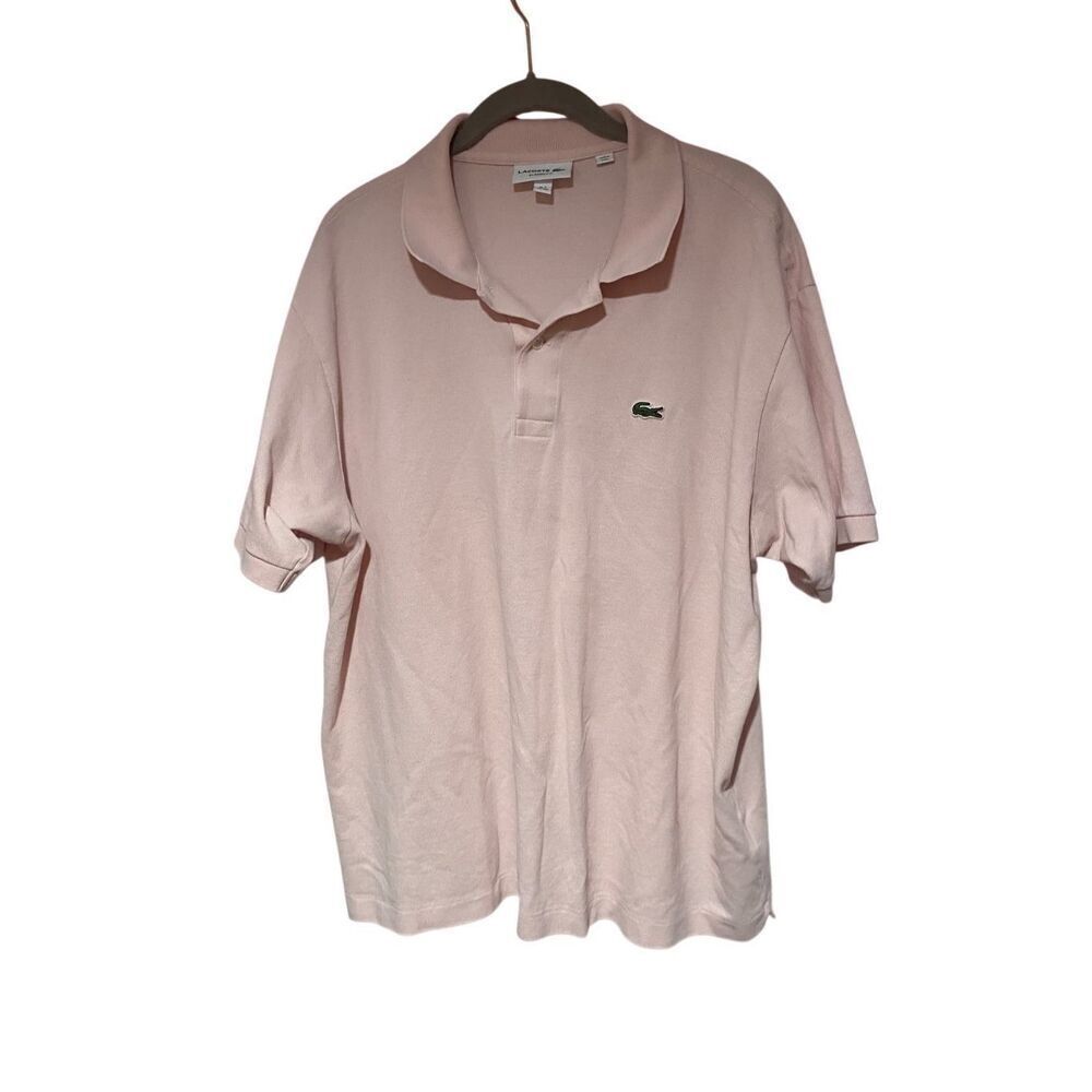 LaCosta classic fit men, pink short sleeve polo shirt size XXL